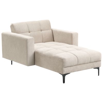 Chaise longue ALNES Tissu Beige