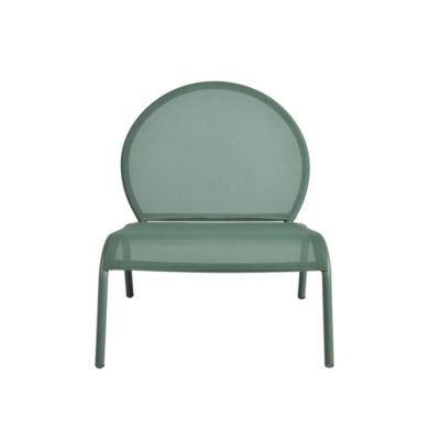 Chaise longue aluminium et textilène Pop vert Arcane