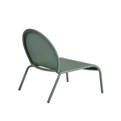 Chaise longue aluminium et textilène Pop vert Arcane