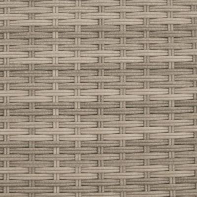 Chaise longue avec coussins gris clair résine tressée vidaXL