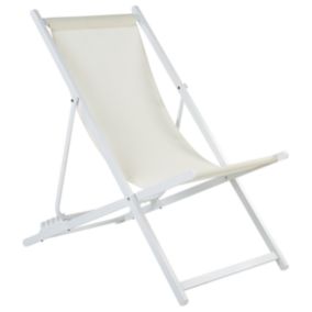 Chaise longue Beige clair LOCRI II