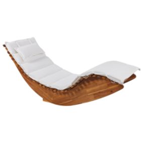 Chaise longue Blanc cassé BRESCIA II