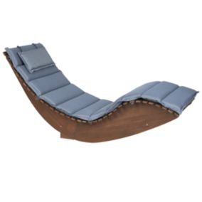 Chaise longue Bois Bleu BRESCIA