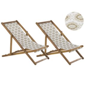 Chaise longue Bois Bois clair ANZIO