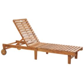 Chaise longue Bois Bois clair PIETRALUNGA