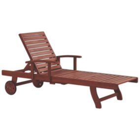 Chaise longue Bois Bois foncé TOSCANA