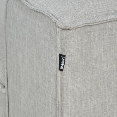 Chaise longue côté droit ARDAL Tissu Gris clair