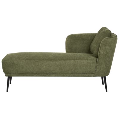 Chaise longue côté droit ARTHEZE Tissu Vert foncé