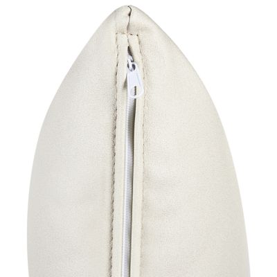 Chaise longue côté gauche LANNILS Cuir PU Blanc cassé