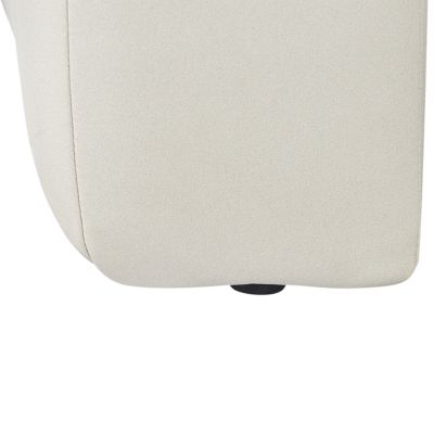 Chaise longue côté gauche LANNILS Cuir PU Blanc cassé