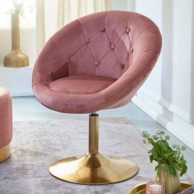 chaise longue chaise pivotante chaise club chaise cocktail velours chaise de bar fauteuil FineBuy