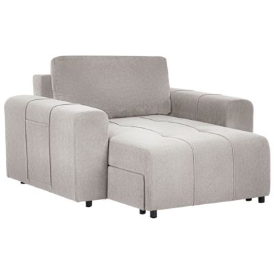 Chaise longue INNVIK Tissu Gris clair