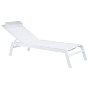 Chaise longue Métal Blanc CATANIA