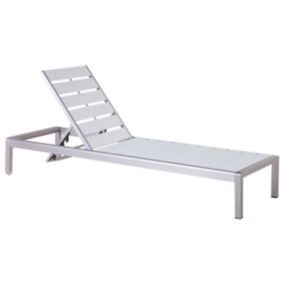 Chaise longue Métal Blanc NARDO