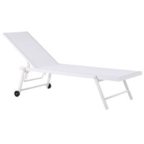 Chaise longue Métal Blanc PORTOFINO