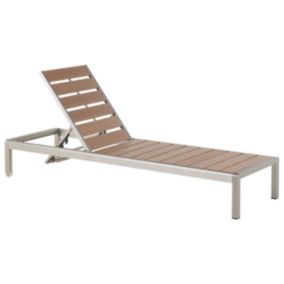 Chaise longue Métal Bois clair NARDO