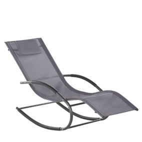 Chaise longue Métal Gris CARANO II