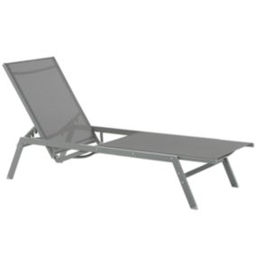 Chaise longue Métal Gris VERNAZZA