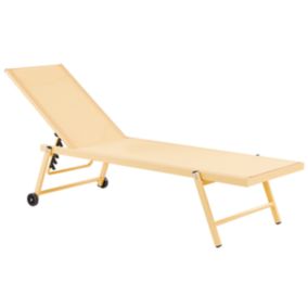 Chaise longue Métal Jaune PORTOFINO