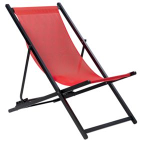 Chaise longue Métal Rouge LOCRI II