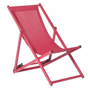 Chaise longue Métal Rouge LOCRI