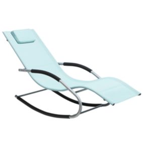 Chaise longue Métal Vert menthe CARANO