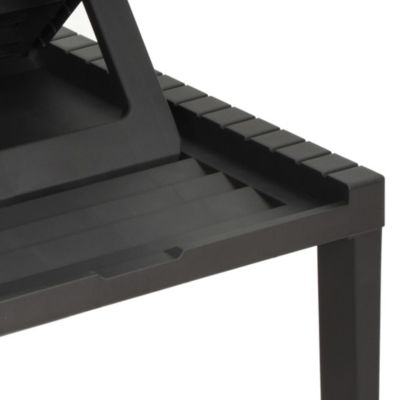 Chaise longue - VIDAXL - Plastique Anthracite - Dossier réglable - Coussin confortable