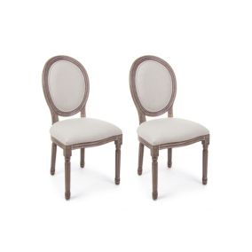 Chaise médaillon (lot de 2) - VICTORIENNE