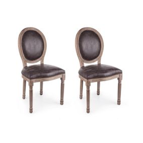 Chaise médaillon (lot de 2) - VICTORIENNE