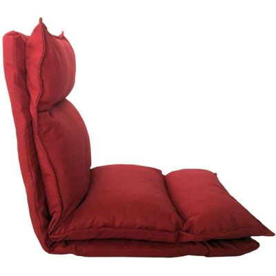 Chaise mobili rebecca en metal non pliable exterieur H. 70 cm rouge