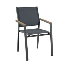 Chaise oviala en aluminium 86 cm gris oui exterieur