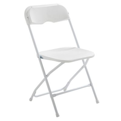 Chaise pliante blanc - Lot de 8  Oviala