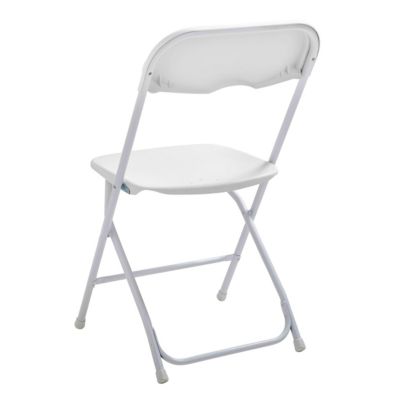 Chaise pliante blanc - Lot de 8  Oviala