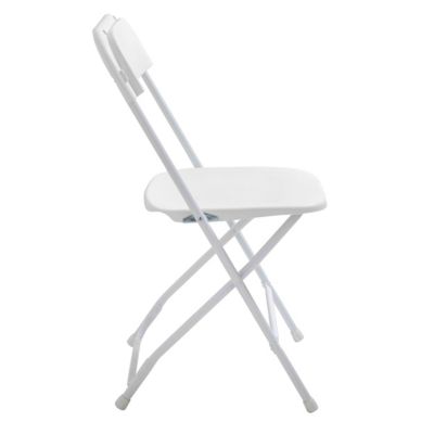 Chaise pliante blanc - Lot de 8  Oviala