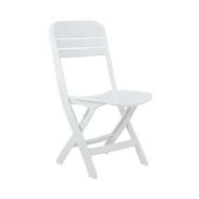 Chaise pliante blanche Bliss 52x40x82cm 7house