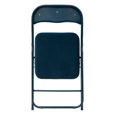 Chaise pliante en velours bleu - 5five
