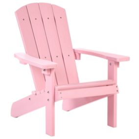 Chaise pour enfant Bois d'ingénierie Rose pastel ADIRONDACK