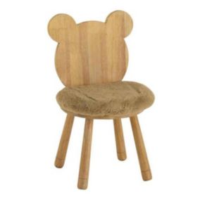 Chaise pour Enfant en Bois "Ours" 61cm Naturel