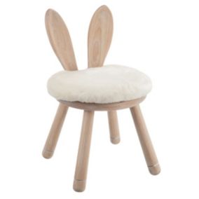 Chaise pour Enfant "Oreilles Lapin" 56cm Naturel