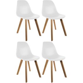 Chaise scandinave coque polypropylène (Lot de 4)