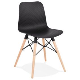 Chaise Scandinave "Cryptek" 80cm Noir