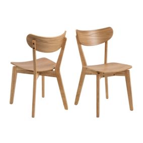 Chaise scandinave en bois (lot de 2) - LETA