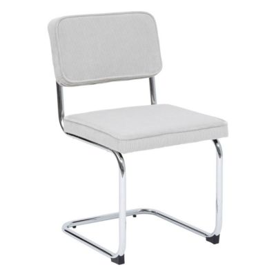 Chaise "Sersi" pieds en acier gris perle - Atmosphera