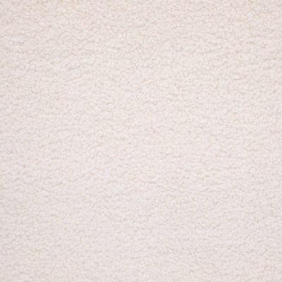 Chaise "Slano" - bouclette - pieds imitation hêtre - blanc - Atmosphera
