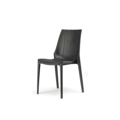 Chaise tressée style rotin design - LUCREZIA