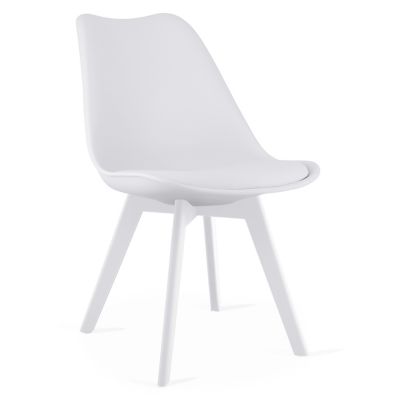 Chaise VALORA RIXK - Design ergonomique blanc pour salon x4
