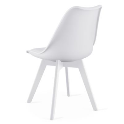Chaise VALORA RIXK - Design ergonomique blanc pour salon x4