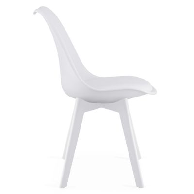 Chaise VALORA RIXK - Design ergonomique blanc pour salon x4