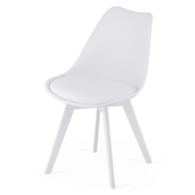 Chaise VALORA RIXK - Design ergonomique blanc pour salon x4