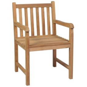 Chaises d'extérieur lot de 8 Bois de teck solide